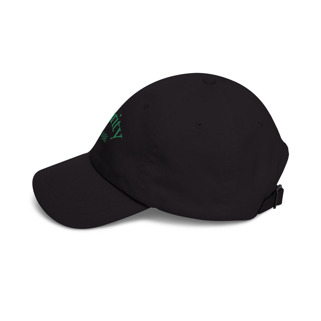 Clarity Dad Cap — Minimal Embroidered White Baseball Hat