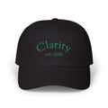 Clarity Dad Cap — Minimal Embroidered White Baseball Hat