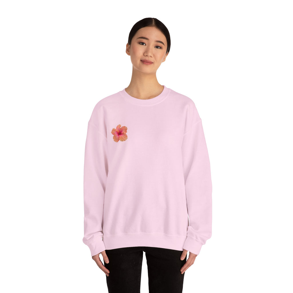 Hawaiian Flower Unisex Heavy Blend™ Crewneck