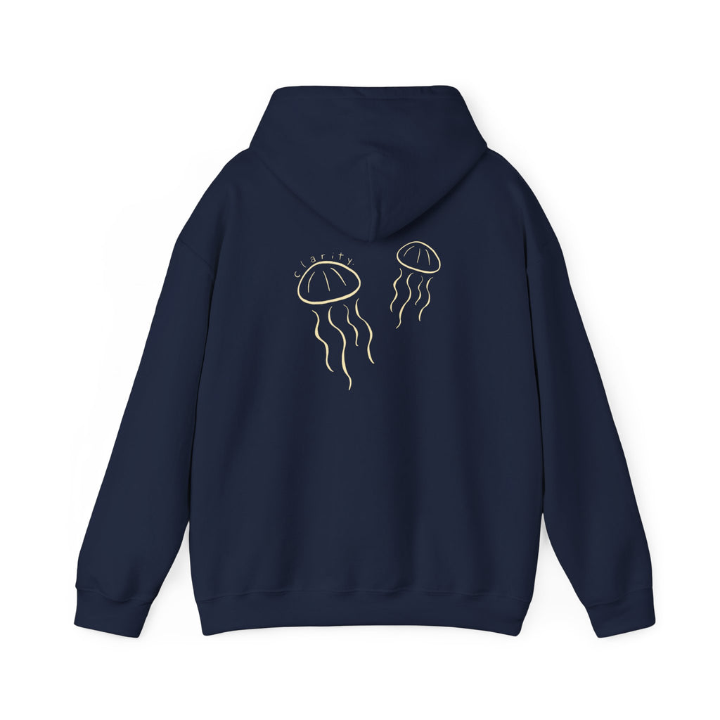 Jellyfish Hoodie – Minimal Gold Jellyfish Graphic Pullover