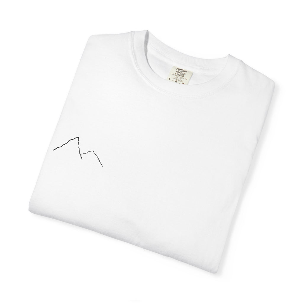Jesus Saves mountain outline T-shirt | faith mountain tee