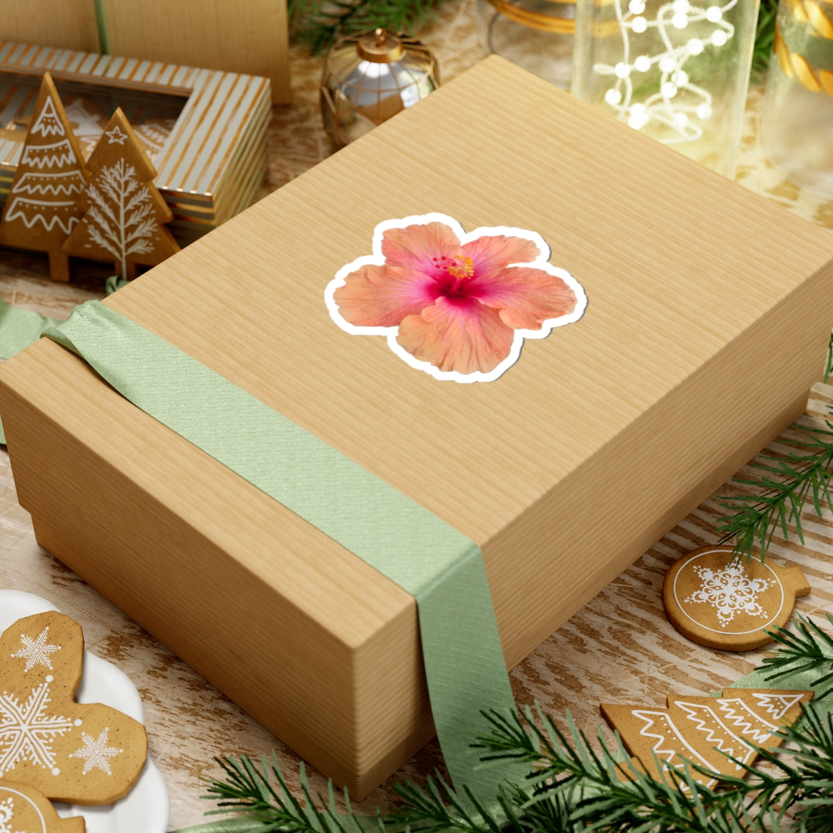 Hibiscus Flower Sticker