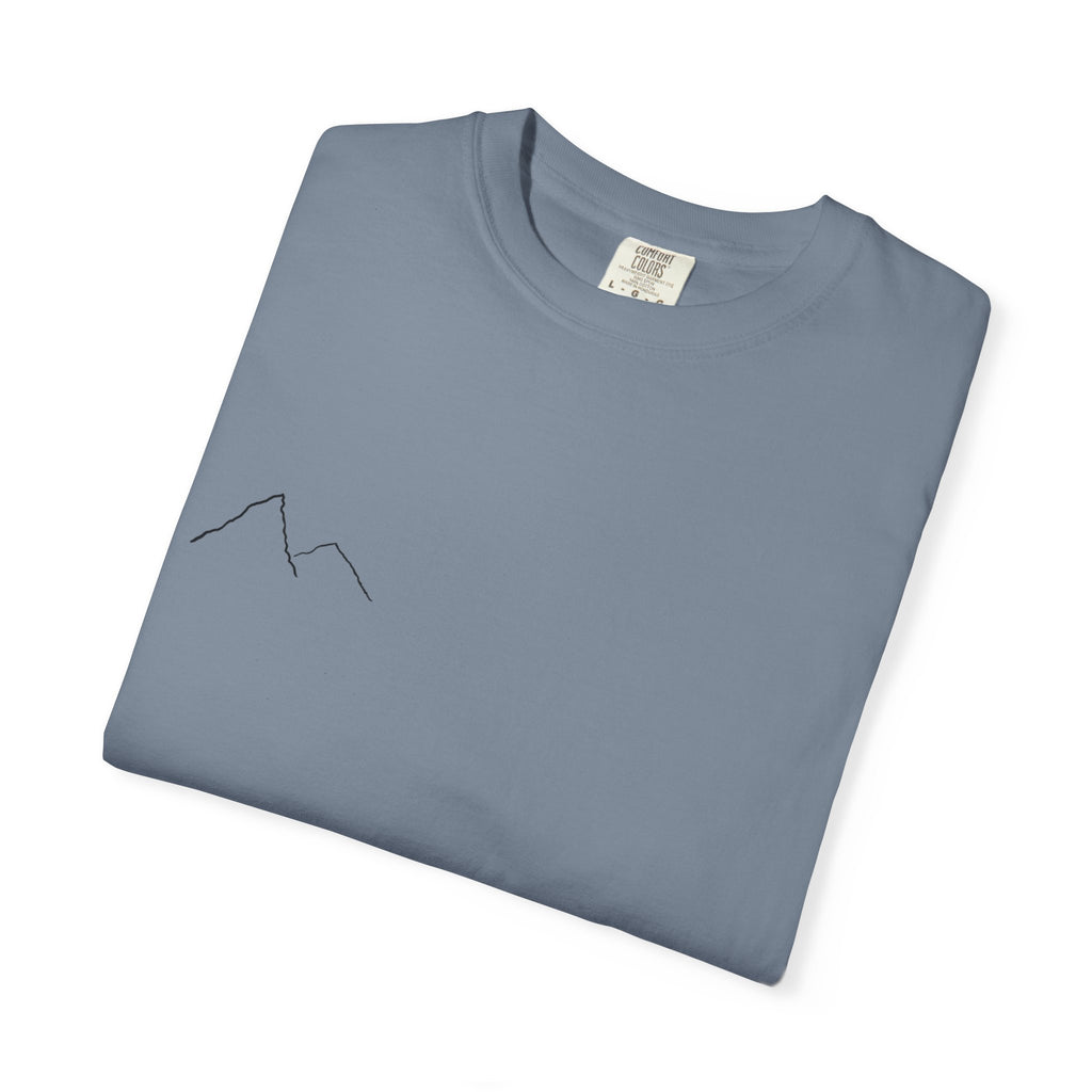 Jesus Saves mountain outline T-shirt | faith mountain tee