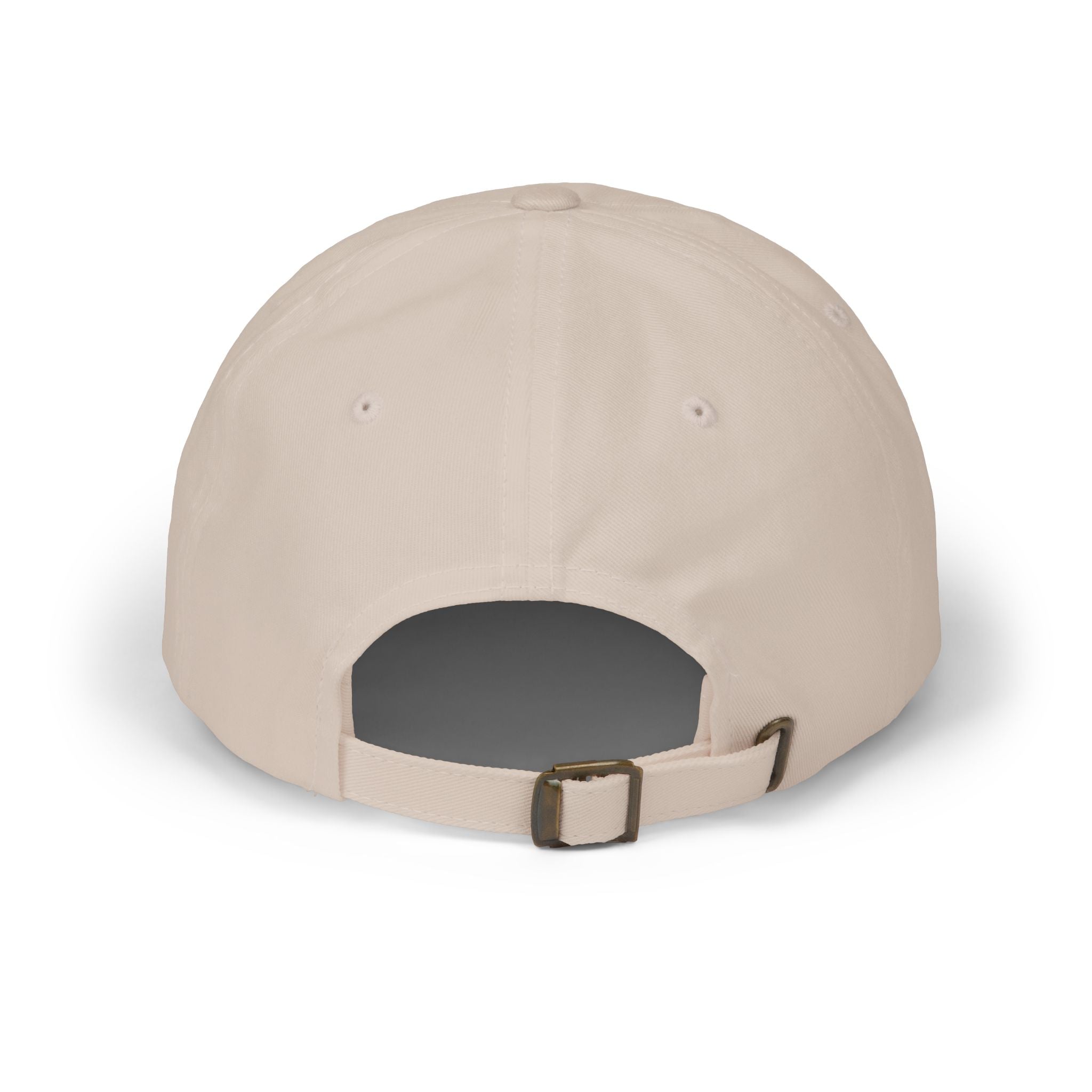 Clarity Dad Cap — Minimal Embroidered White Baseball Hat