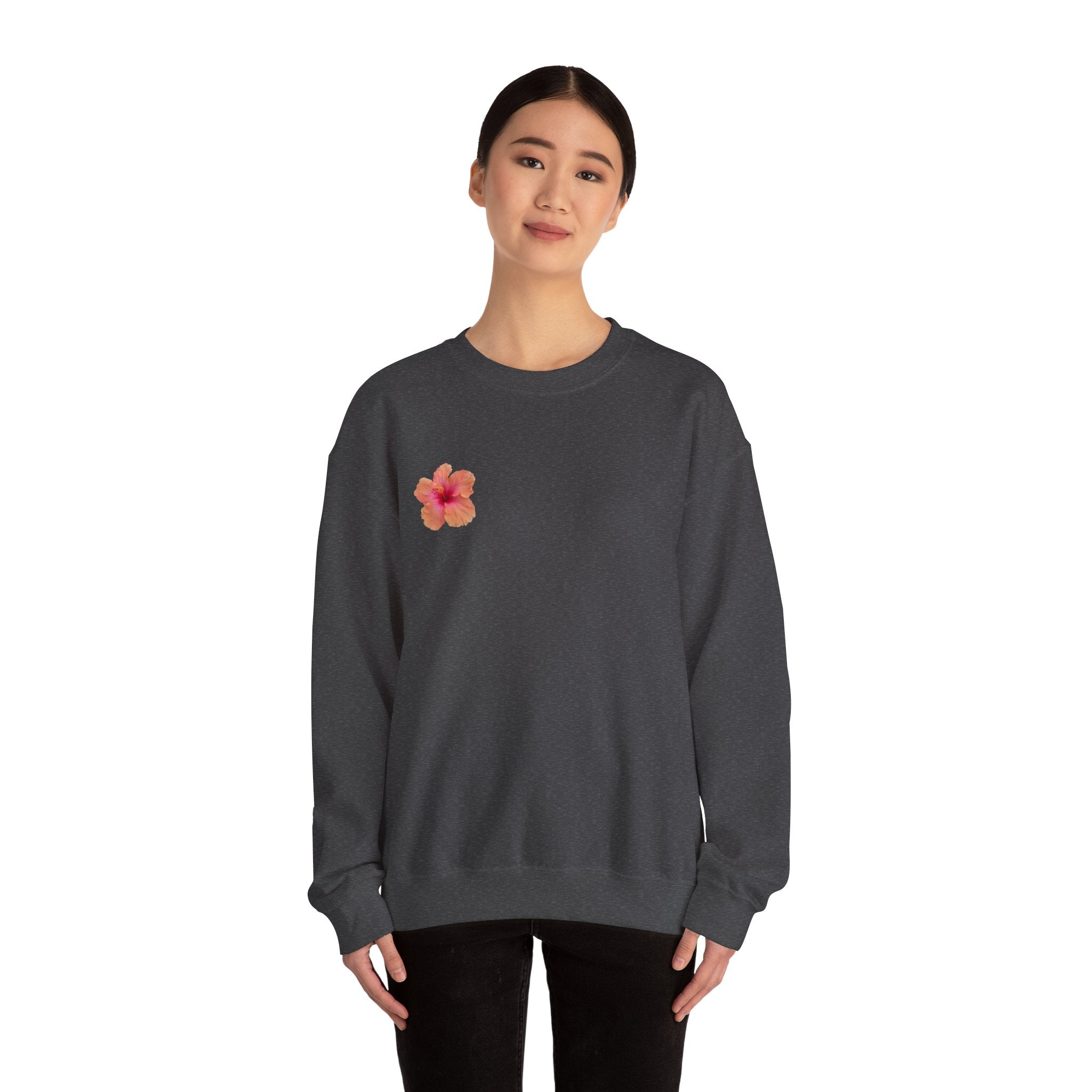Hawaiian Flower Unisex Heavy Blend™ Crewneck
