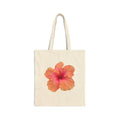 Hibiscus Floral Cotton Tote Bag