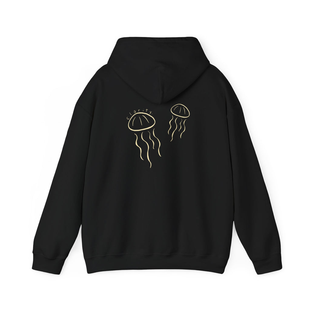 Jellyfish Hoodie – Minimal Gold Jellyfish Graphic Pullover