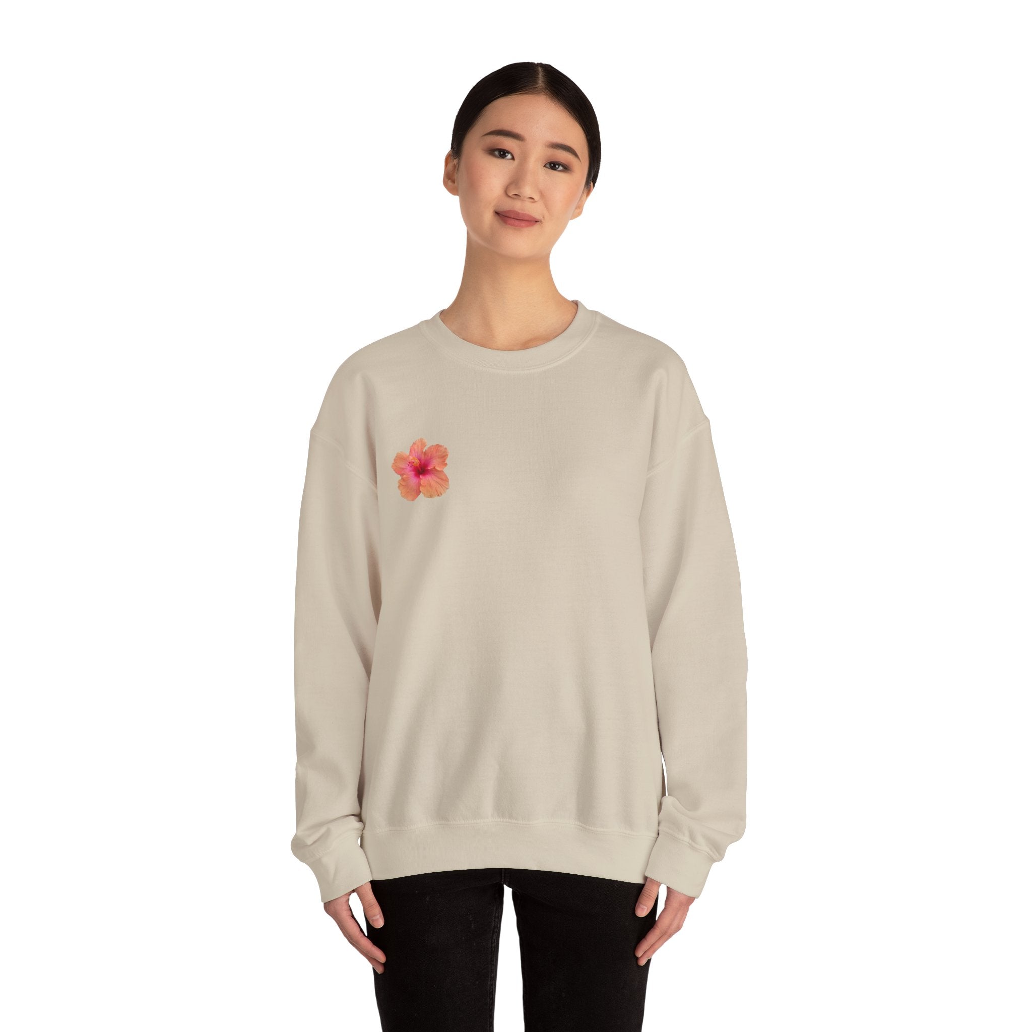 Hawaiian Flower Unisex Heavy Blend™ Crewneck