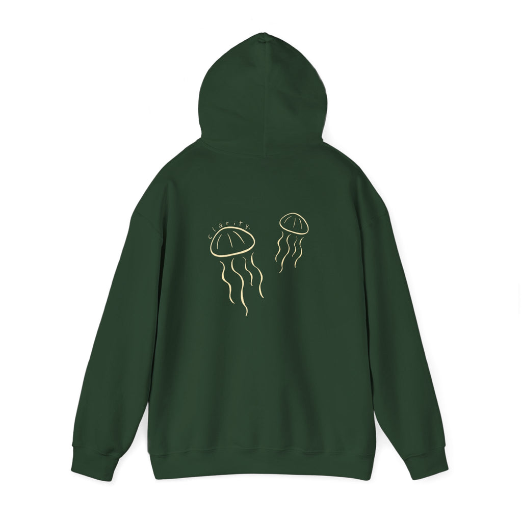 Jellyfish Hoodie – Minimal Gold Jellyfish Graphic Pullover