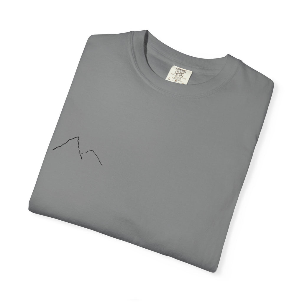 Jesus Saves mountain outline T-shirt | faith mountain tee