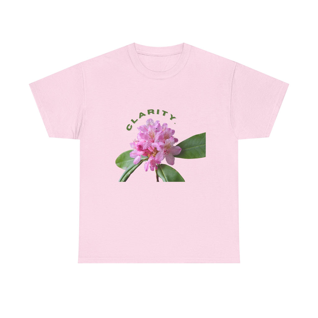 Clarity Floral T-Shirt — Pink Rhododendron Graphic Tee