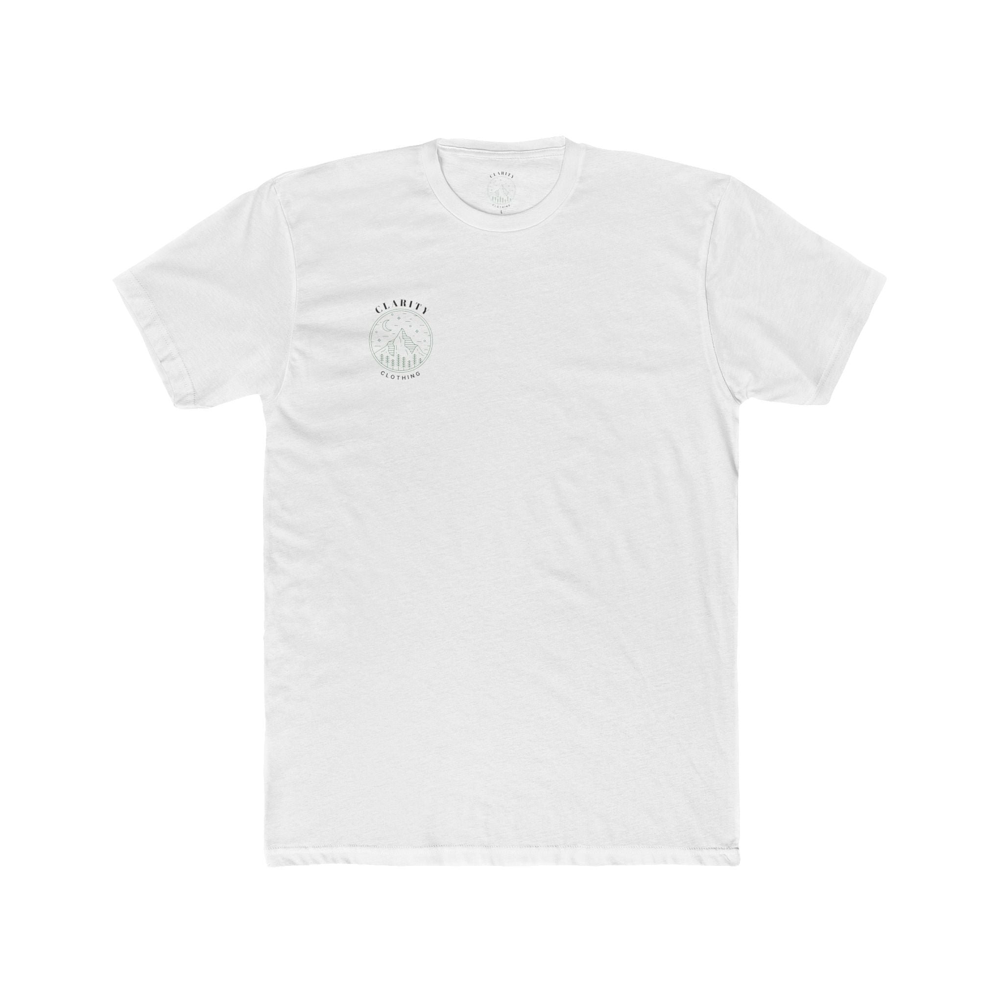 Clarity Clothing Mountain Tee — Minimal Outdoor Graphic T-Shirt