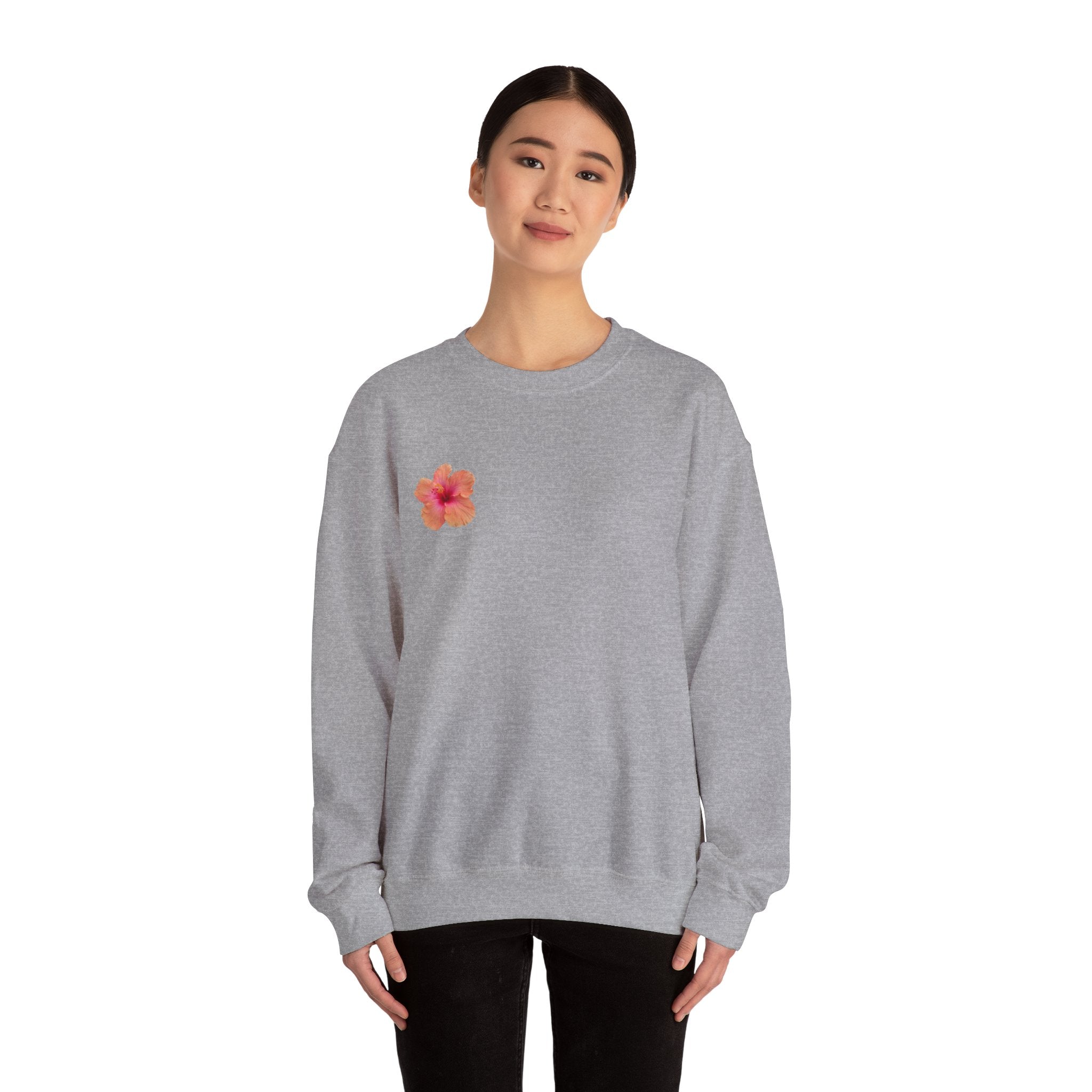 Hawaiian Flower Unisex Heavy Blend™ Crewneck