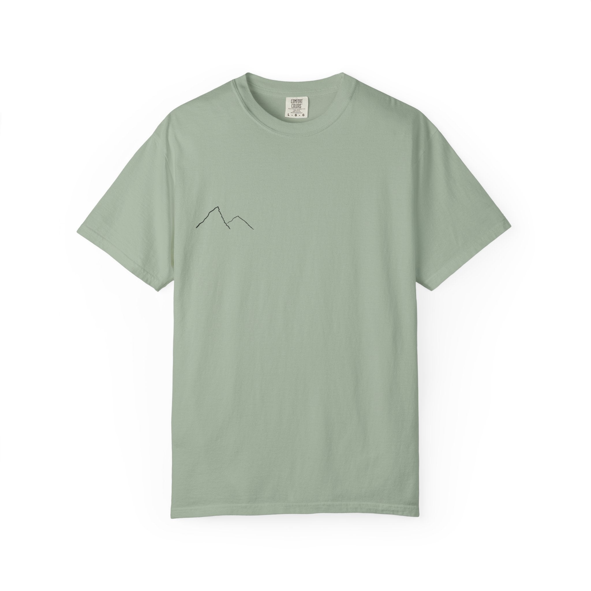 Jesus Saves mountain outline T-shirt | faith mountain tee