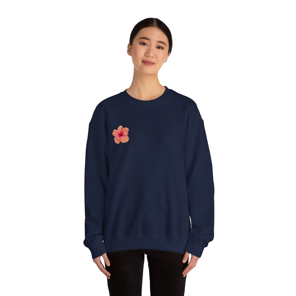 Hawaiian Flower Unisex Heavy Blend™ Crewneck