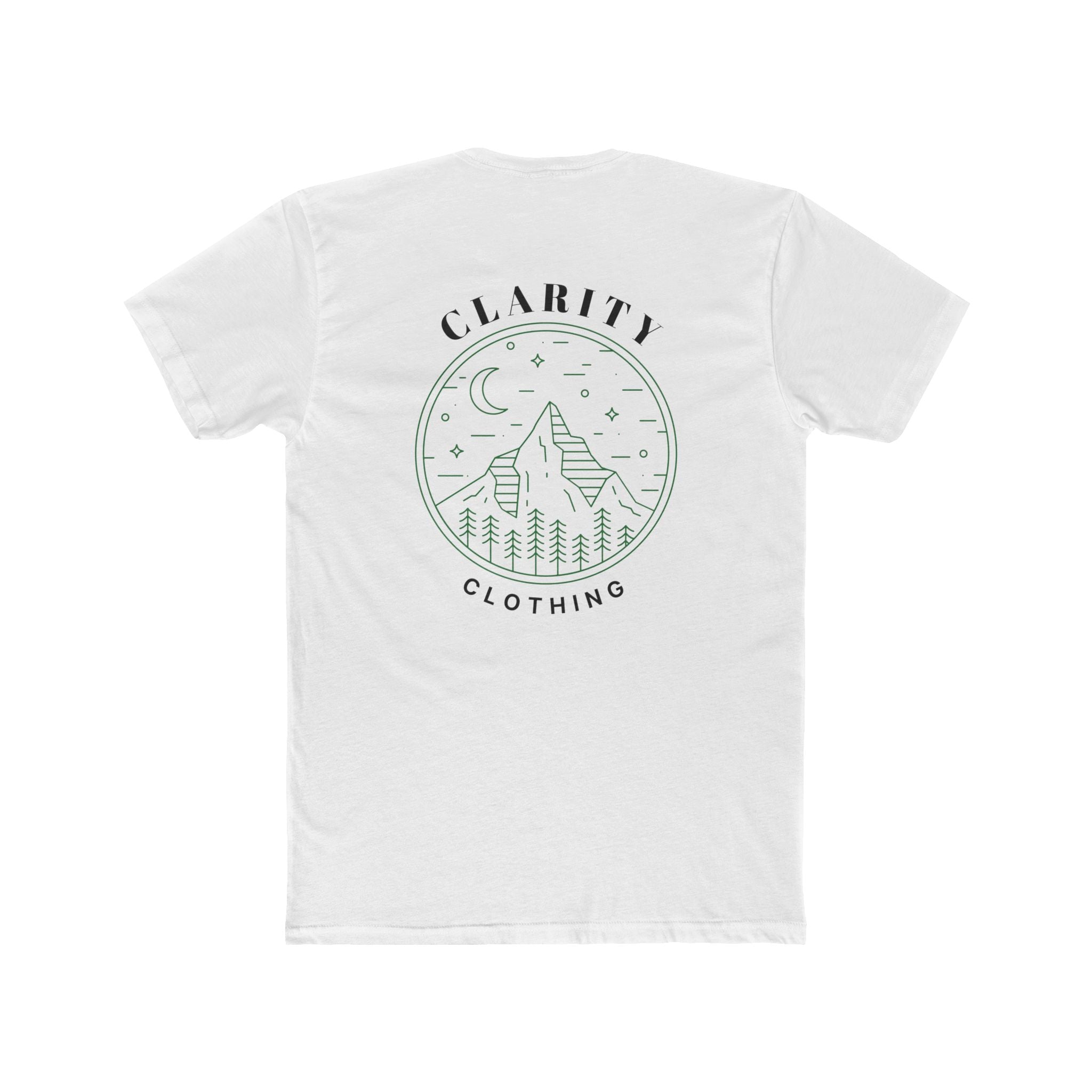 Clarity Clothing Mountain Tee — Minimal Outdoor Graphic T-Shirt