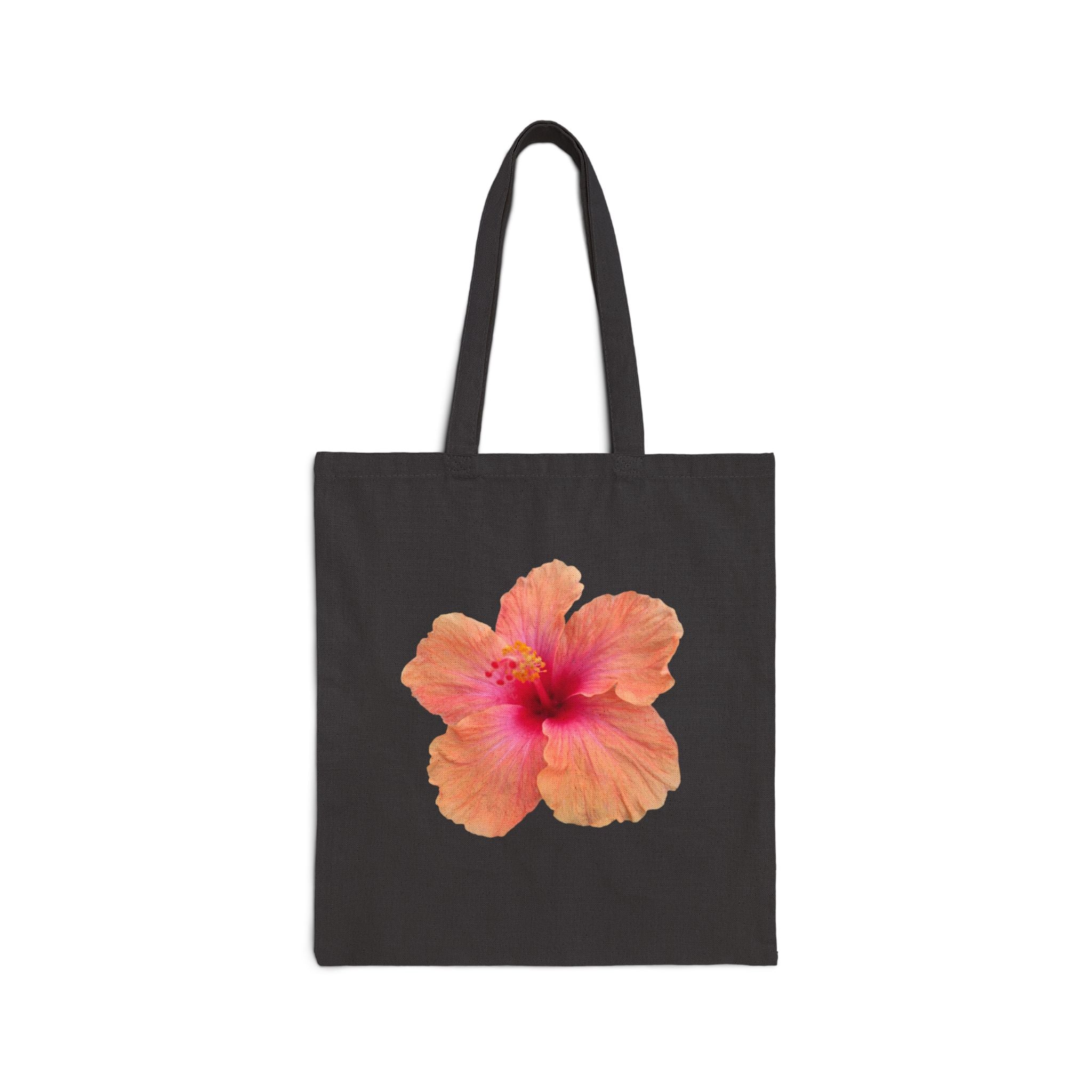 Hibiscus Floral Cotton Tote Bag