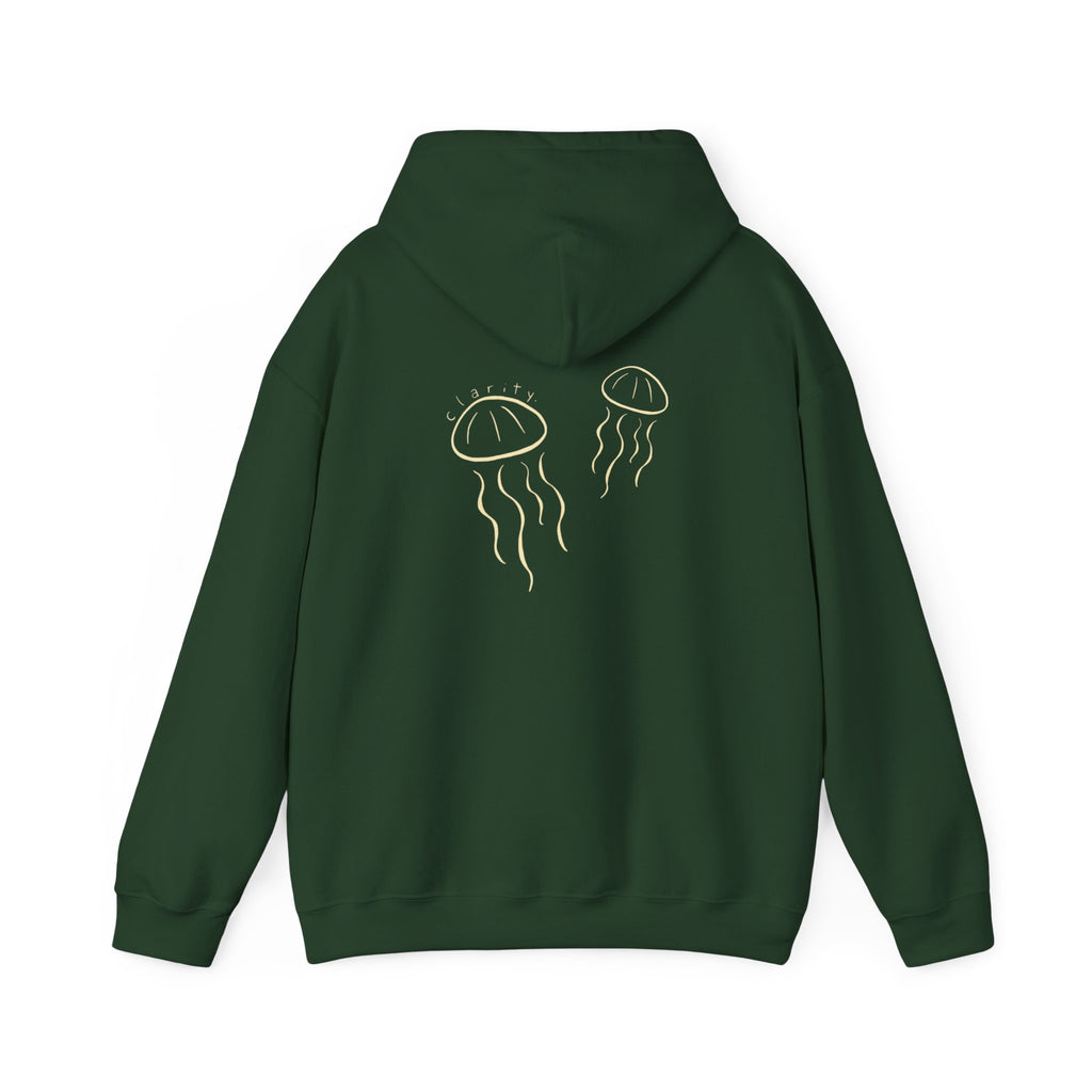 Jellyfish Hoodie – Minimal Gold Jellyfish Graphic Pullover