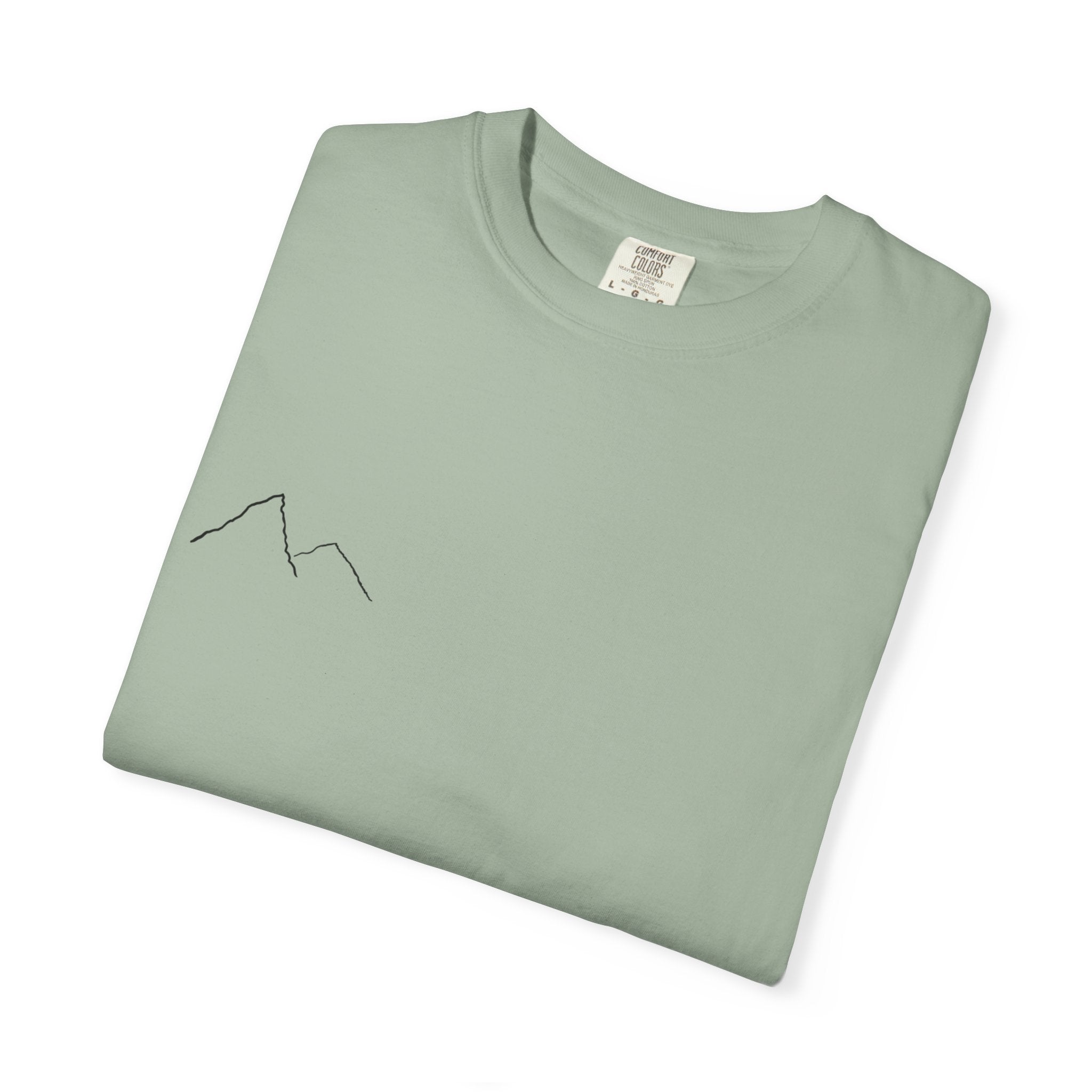 Jesus Saves mountain outline T-shirt | faith mountain tee