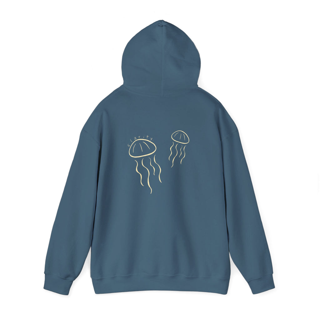 Jellyfish Hoodie – Minimal Gold Jellyfish Graphic Pullover