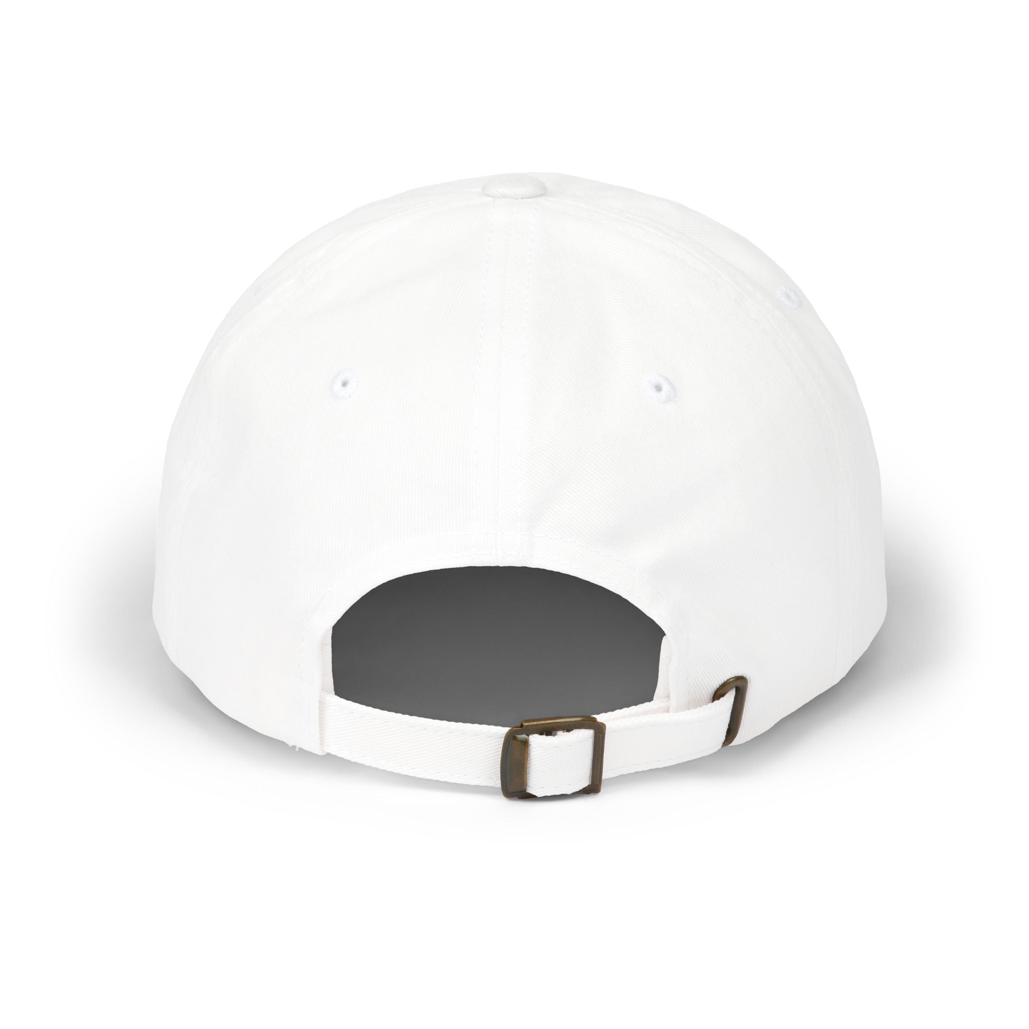Clarity Dad Cap — Minimal Embroidered White Baseball Hat