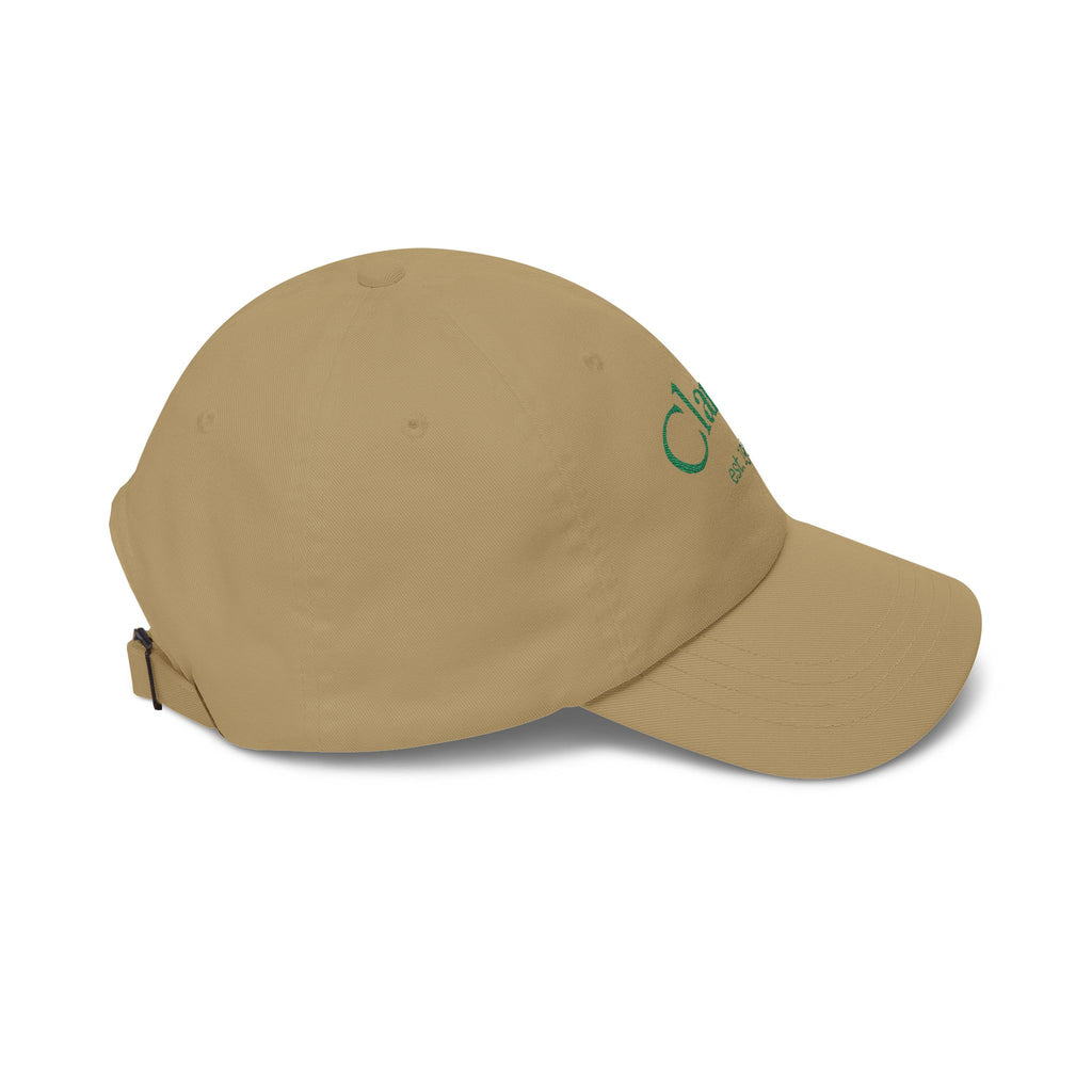Clarity Dad Cap — Minimal Embroidered White Baseball Hat