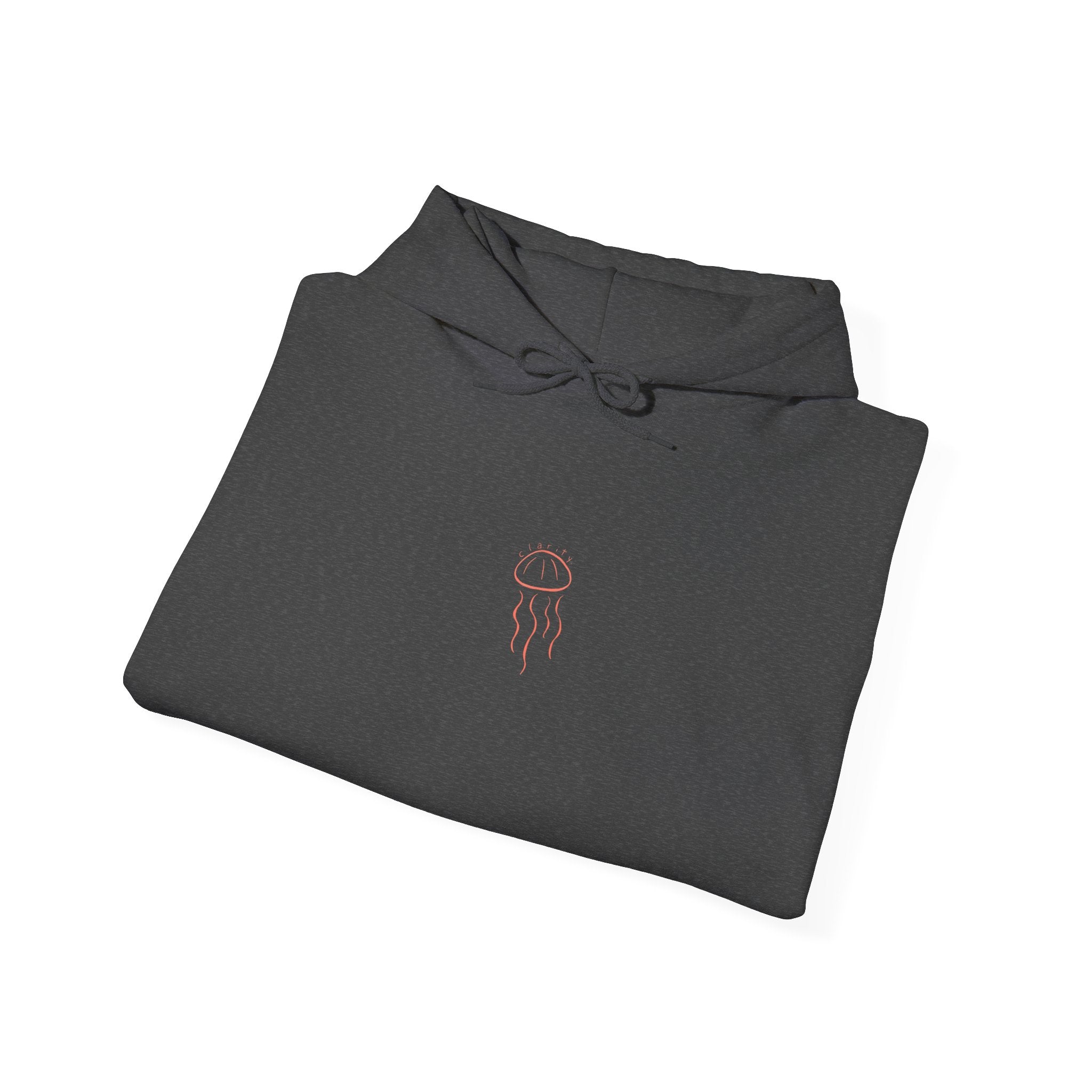 Jellyfish Line Art Hoodie — Minimal Coastal Graphic Sweatshirt