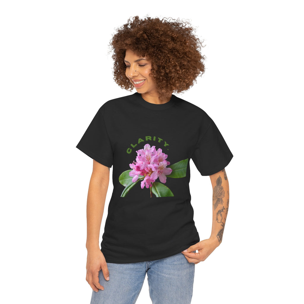 Clarity Floral T-Shirt — Pink Rhododendron Graphic Tee