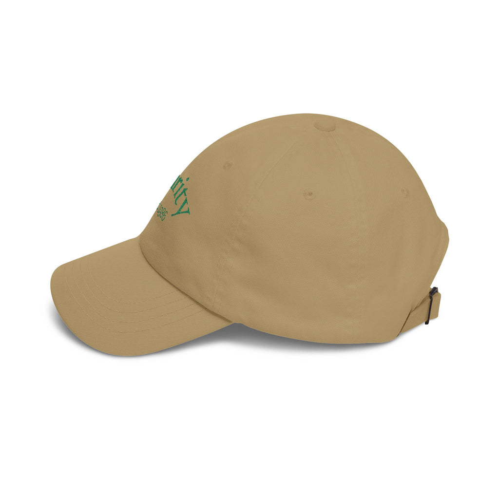 Clarity Dad Cap — Minimal Embroidered White Baseball Hat