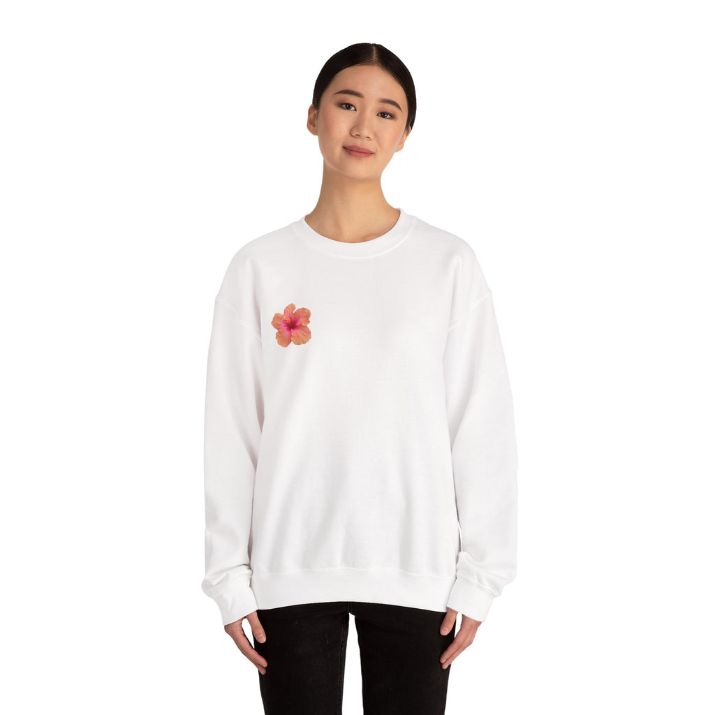 Hawaiian Flower Unisex Heavy Blend™ Crewneck